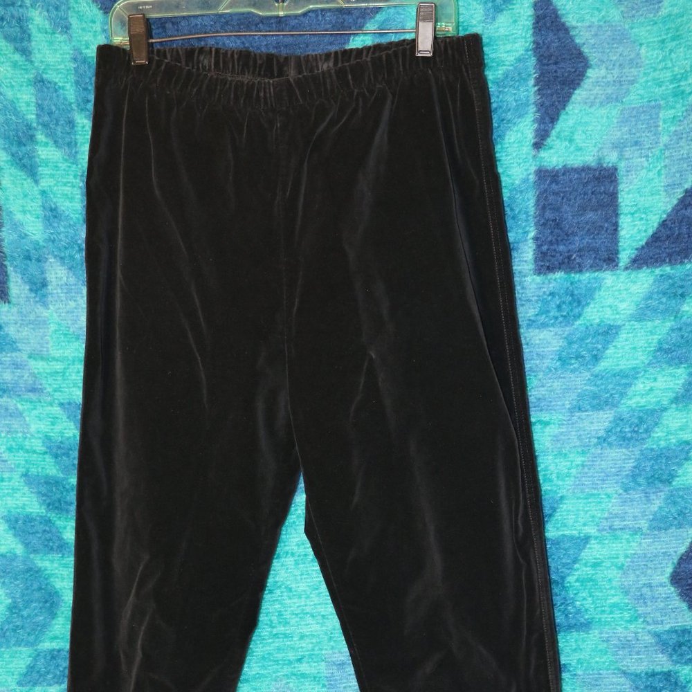 Vintage Denim & Co Women's Stretch Black Velveteen Jeans- size L